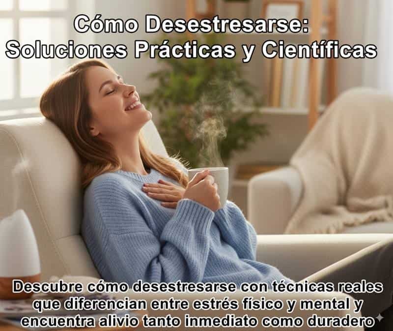 Cómo desestresarse: técnicas científicas y prácticas para aliviar el estrés físico y mental