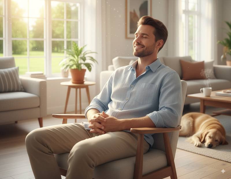 la ansiedad desaparece al aumentar la calma