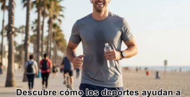 hombre desestresado haciendo deportes