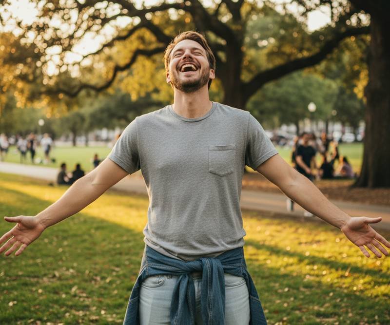 como estar felizmente desestresado